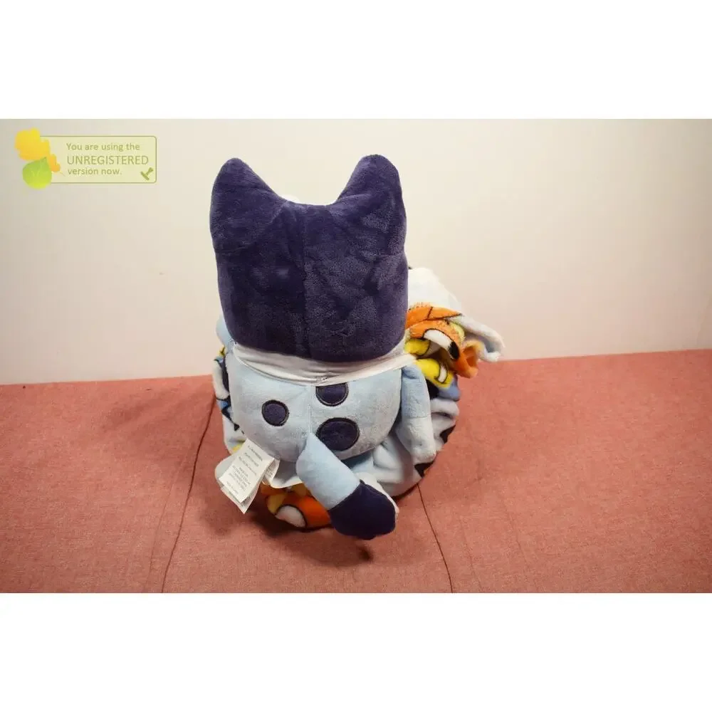 Bluey Pillow Plush and Throw Blanket Blue